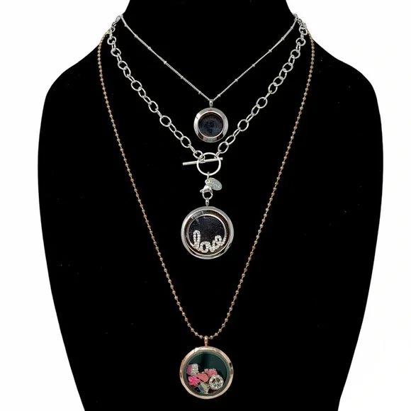 Sterling Silver Origami Owl Black Locket Origami Owl HOSTESS